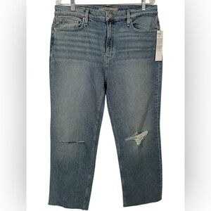 Hudson Los Angeles Women’s NWT Raw Hem Distressed size 32 Straight leg